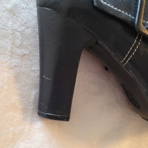 Euro Soft by Sofft Black Leather Booties - Size 10 - Picture 4 of 10